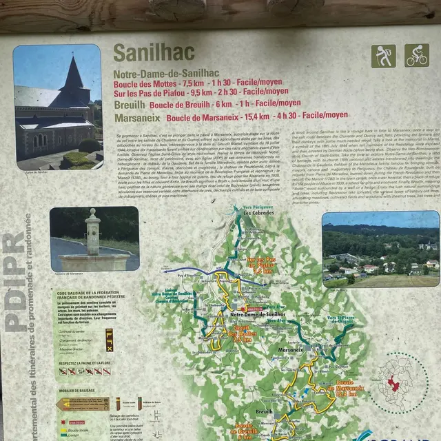 Sur les pas de Piafou Notre Dame de Sanilhac_panneau