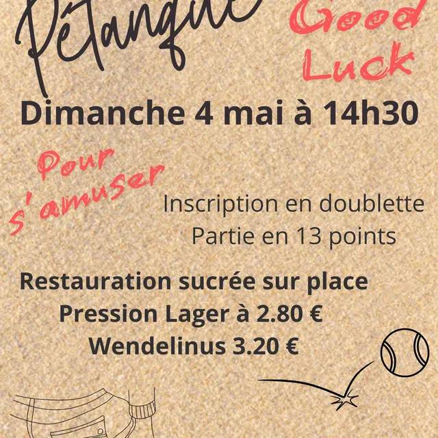 Tournoi pétanque hotel à Jayac 4 Mai 2025