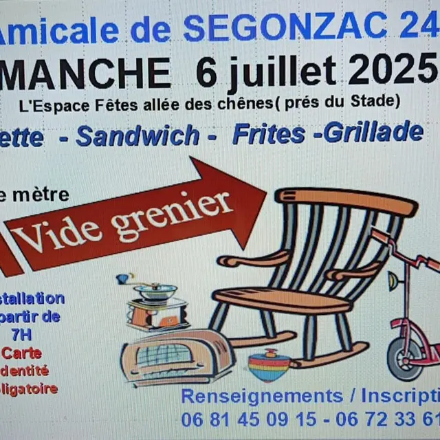 Vide grenier Segonzac