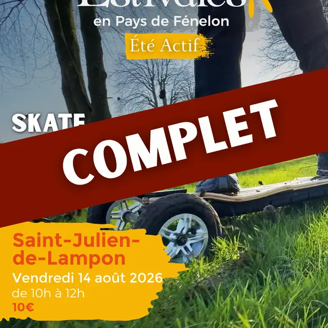 Visuels Estivales 2026 Skate tout terrain Saint Julien de lampon