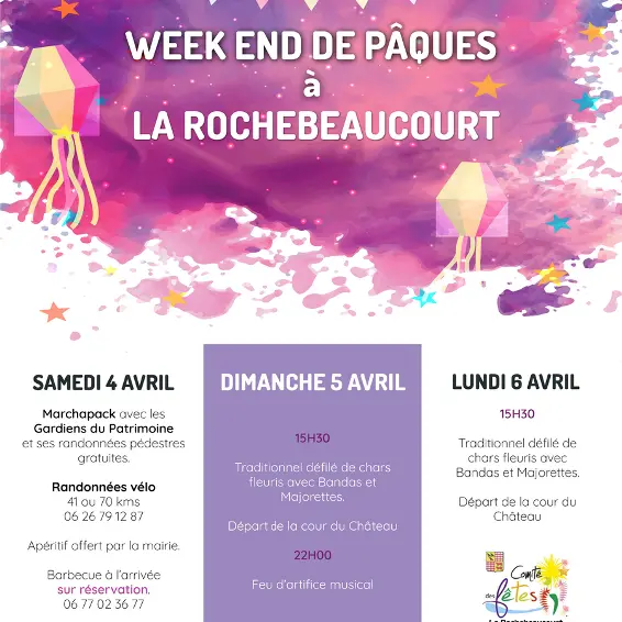 WE de Pâques 2026 La Rochebeaucourt