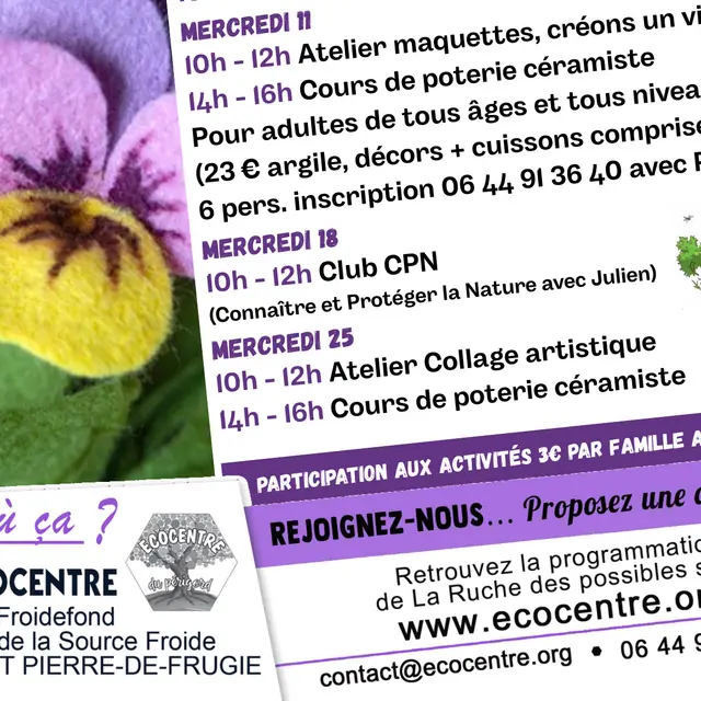 affiche mercredis en famille mars