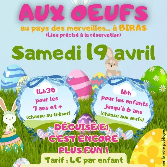 chasse aux oeufs Biras 19.04.25