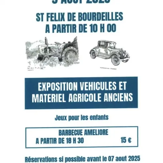 exposition matériel et véhicules agricoles