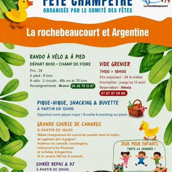 fête champêtre 15.08.26 La Rochebeaucourt