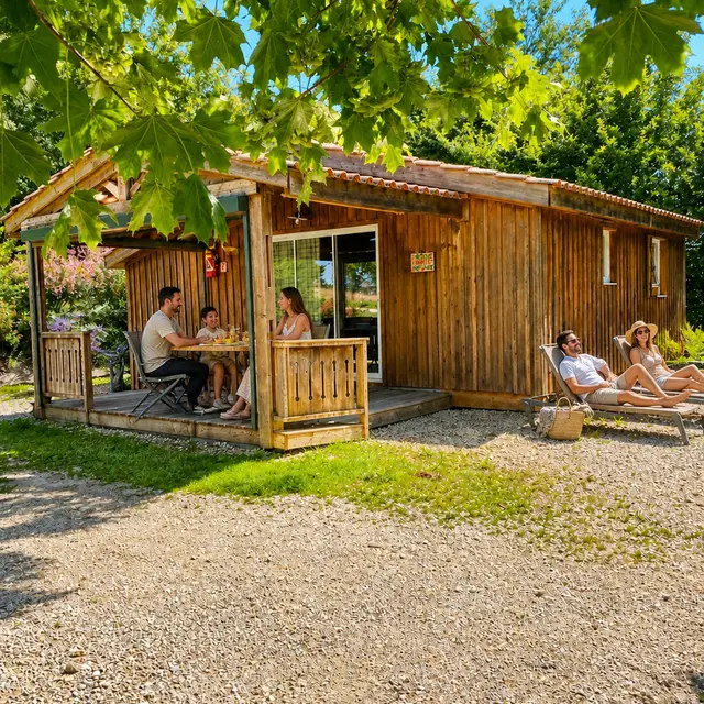 Chalet Marie avec clim et piscine proche de Sarlat_1