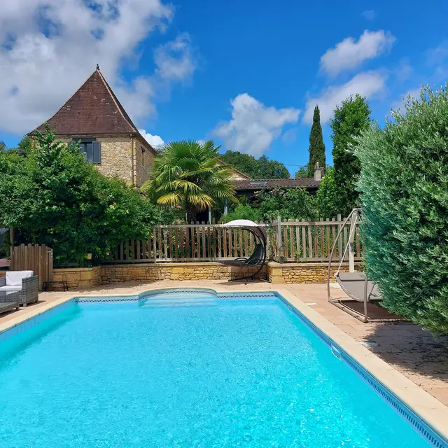Villa le Lébérou avec piscine chauffée à Sarlat_1
