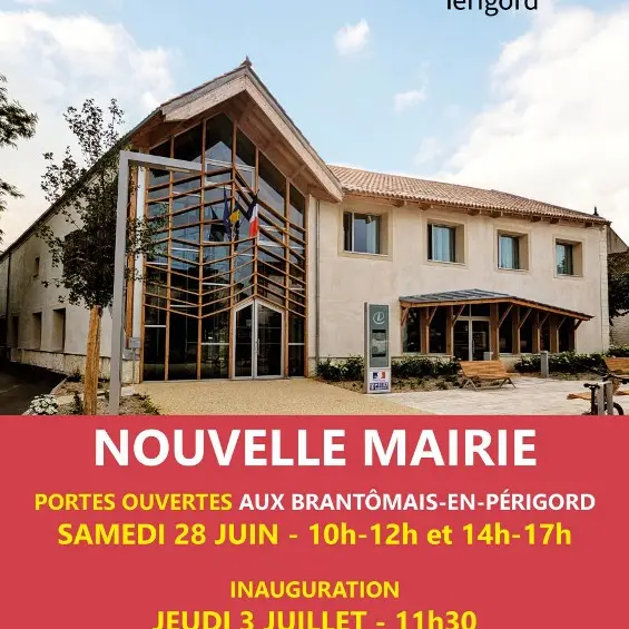 portes ouvertes et inauguration mairie de Brantôme