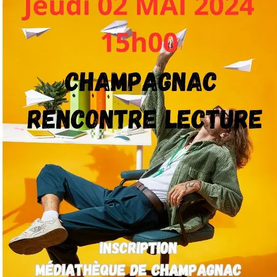 rencontre lecture Champagnac 02 mai 2024