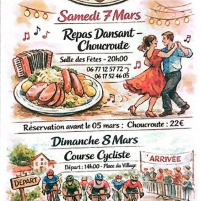 soirée choucroute & course cycliste