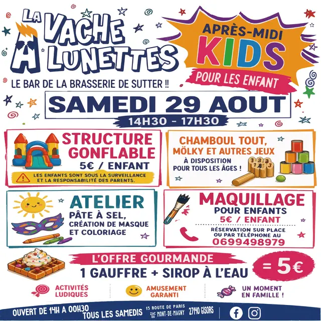 Après-midi kids La Vache à Lunettes 29 08 26