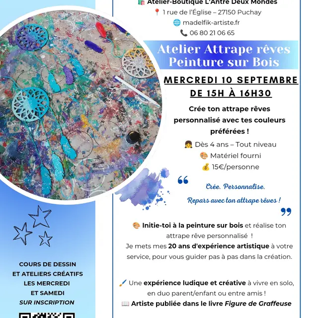 Atelier attrape-rêve Puchay 10 09 25