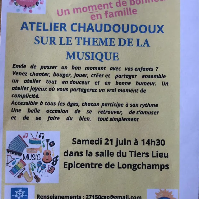 Atelier chaudoudoux Longchamps 21 06 25