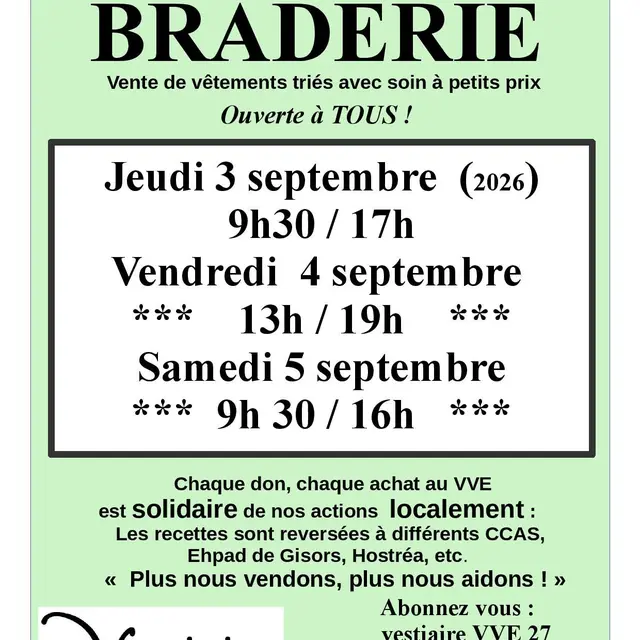 Braderie Neaufles-Saint-Martin 3.4.5 09 26