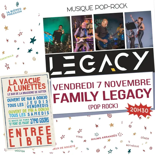 Concert Family Legacy La Vache à Lunettes 07 11 25