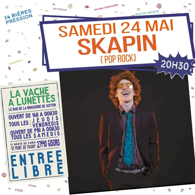 Concert Skapin La Vache à Lunettes 24 05 25