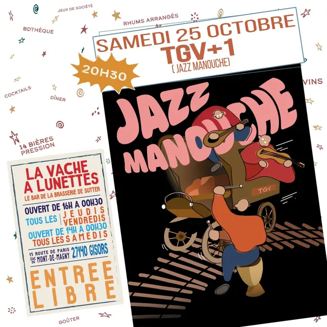 Concert Tgv+1 La Vache à Lunettes 25 10 25