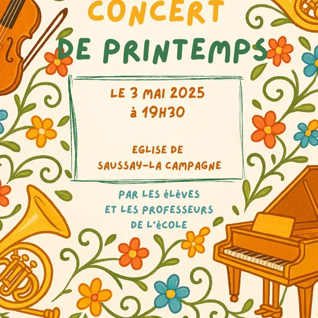 Concert de printemps Saussay-la-Campagne 03 05 25