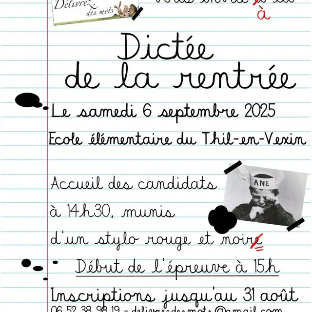 Dictée Thil-en-Vexin 06 09 25