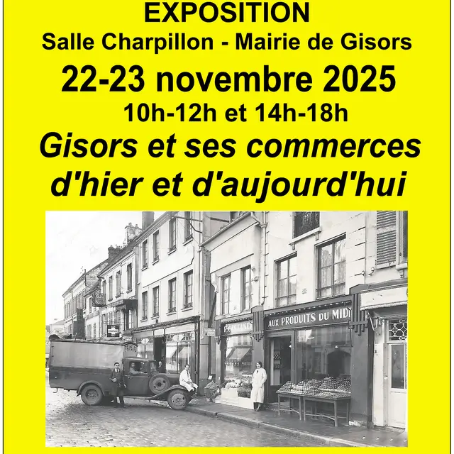 Exposition Gisors et ses commerces d'hier et d'aujourd'hui 22.23 11 25
