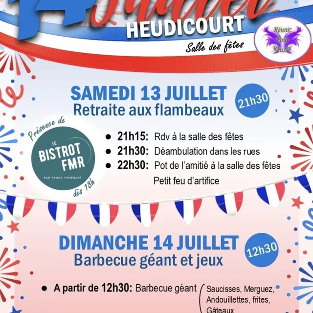 Fête nationale Heudicourt 13 et 14 07 25