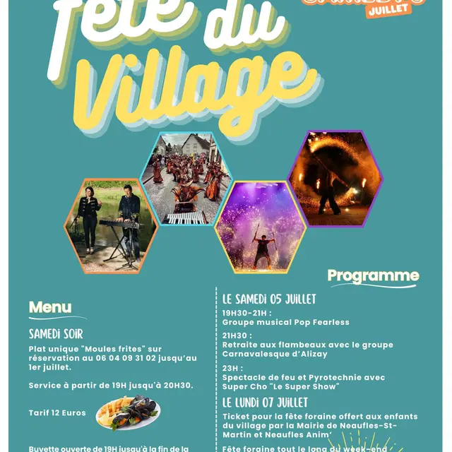 Fête du village Neaufles-Saint-Martin 05 07 25
