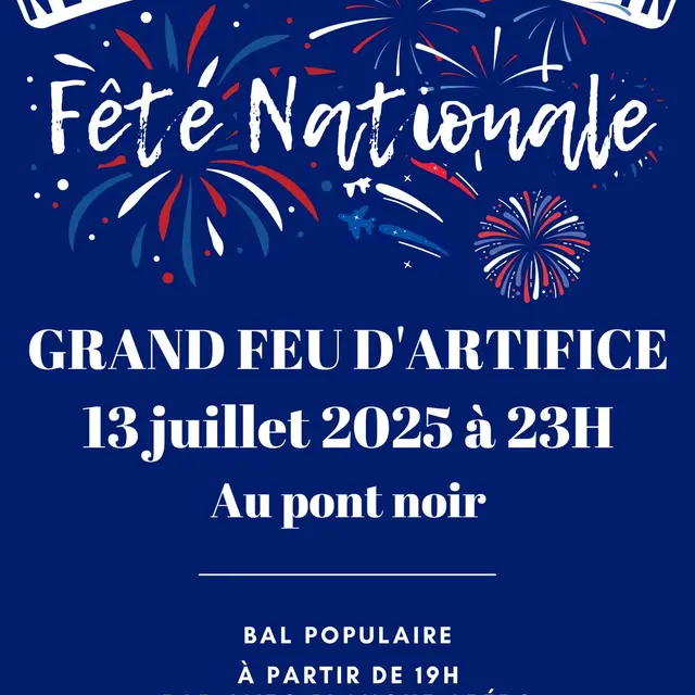 Feu d'artifice 13 07 25 Neaufles-Saint-Martin