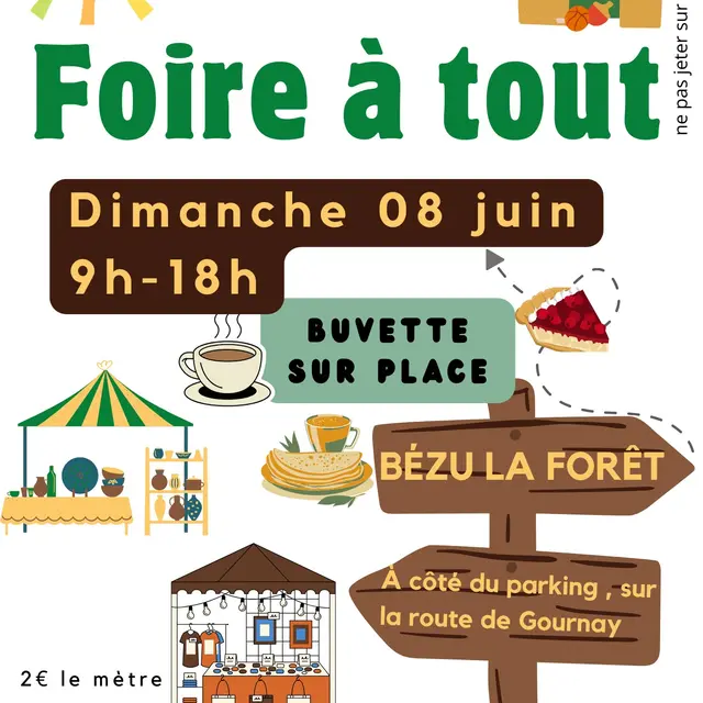 Foire à tout Bézu-la-Forêt 08 06 25