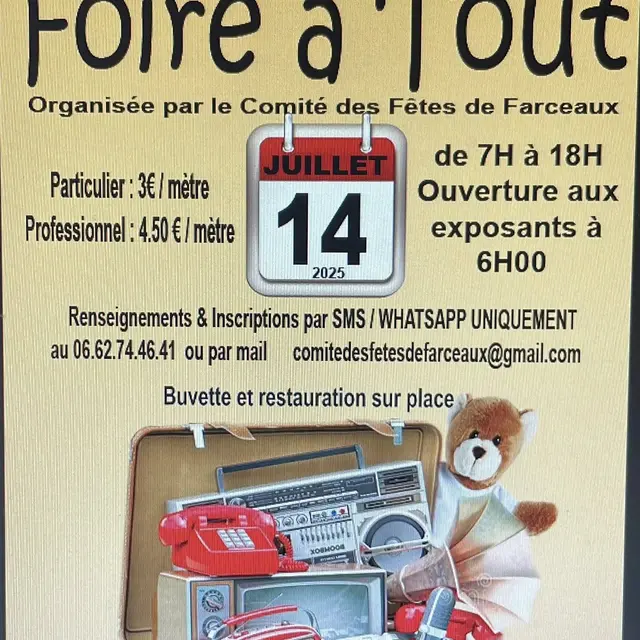 Foire à tout Farceaux 14 07 25