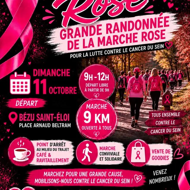 Grande randonnée de la marche rose Bézu-Saint-Éloi 11 10 26