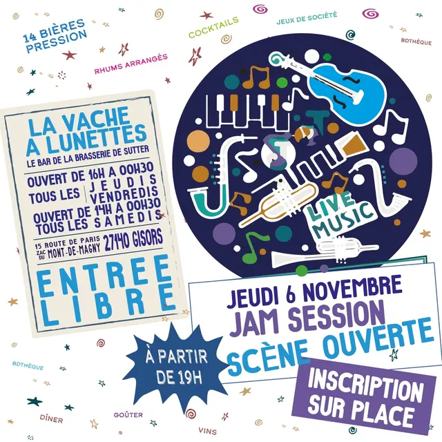 Jam Session La Vache à Lunettes 06 11 25