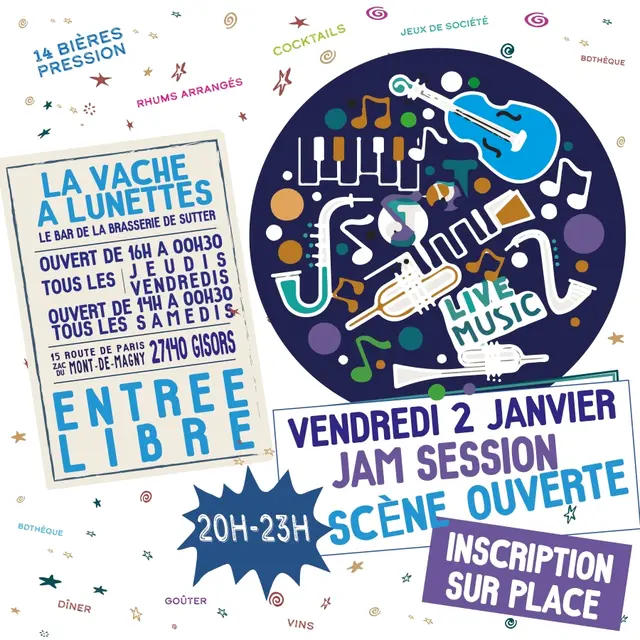 Jam session La Vache à Lunettes 02 01 26