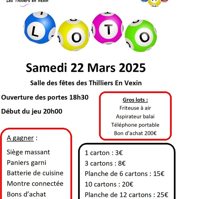 Loto Les Thilliers-en-Vexin 22 03 25