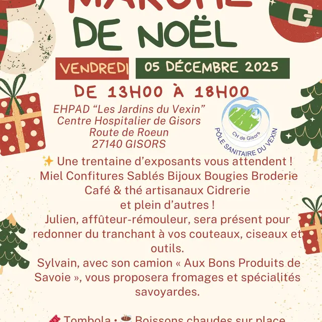 Marché de Noël EHPAD Gisors 05 12 25