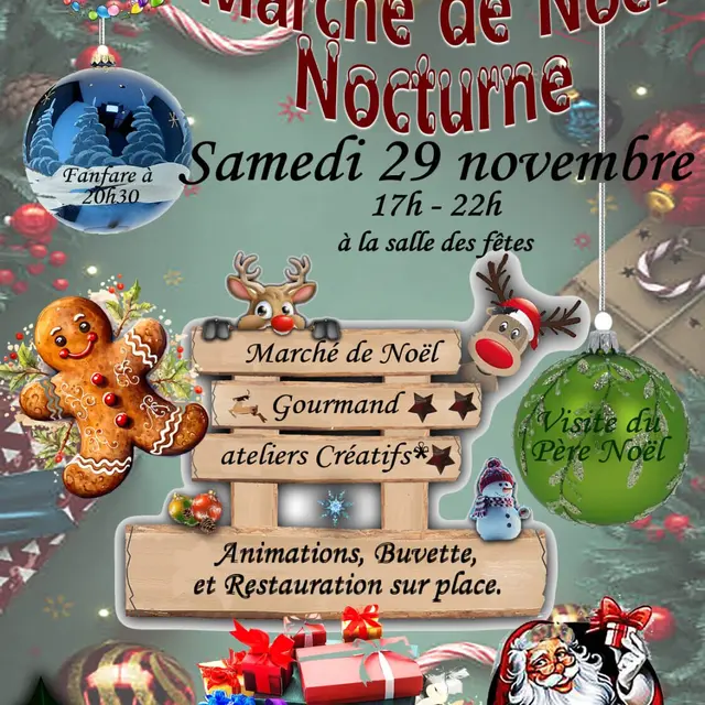 Marché de Noël nocturne Authevernes 29 11 25