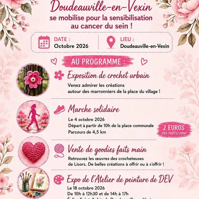 Octobre rose Doudeauville-en-Vexin