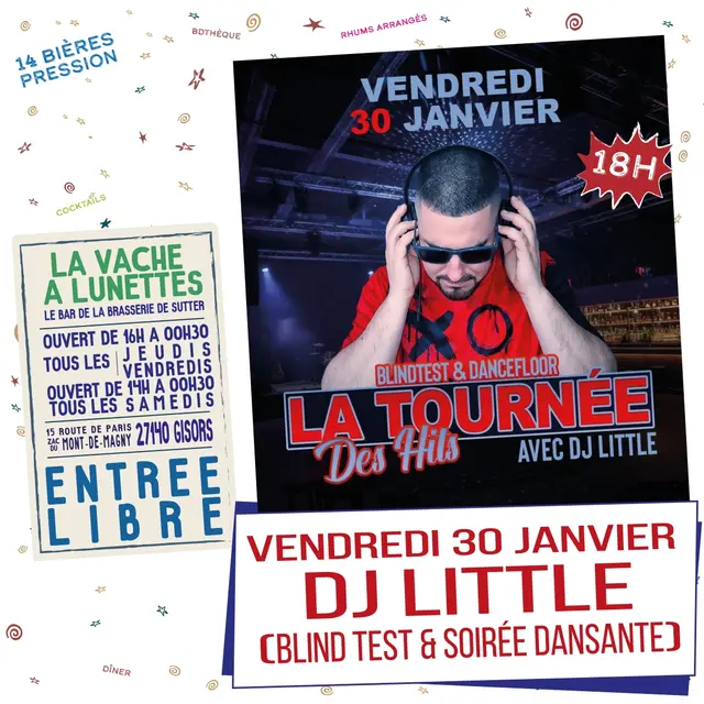 Soirée Blind Test La Vache à Lunettes 30 01 26