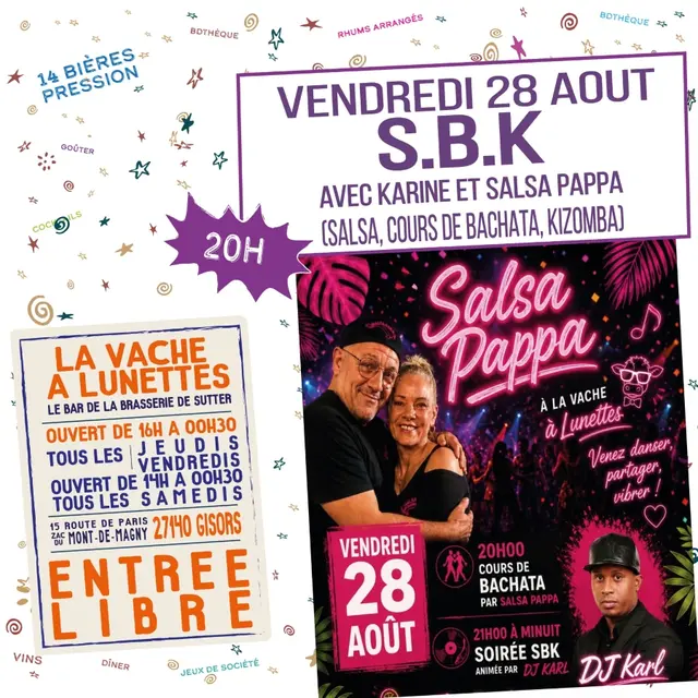 Soirée S.B.K La Vache à Lunettes 28 08 26