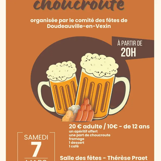 Soirée choucroute Doudeauville-en-Vexin 07 03 26