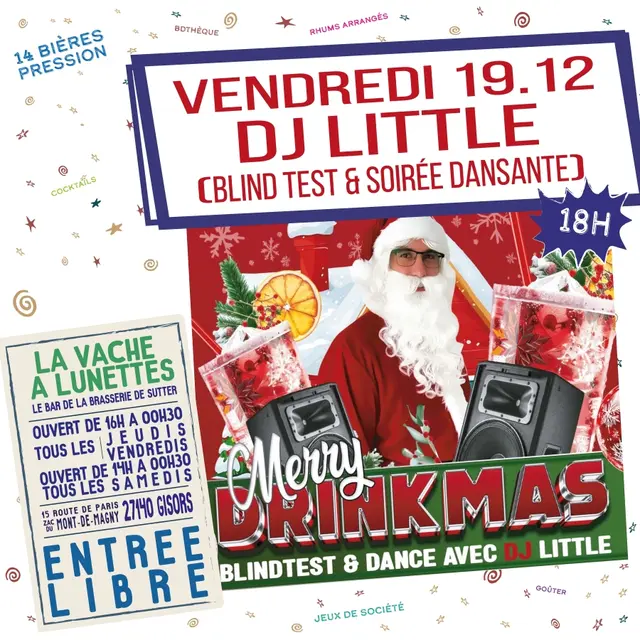 Soirée blind test La Vache à Lunettes 19 12 25