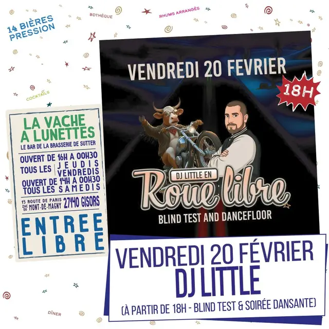 Soirée blind test La Vache à Lunettes 20 02 26