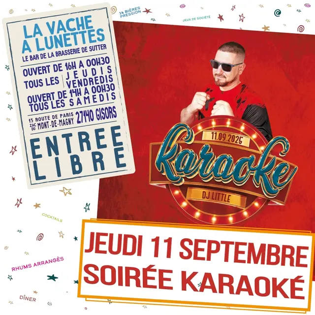 Soirée karaoké La-Vache-à-Lunettes 11 09 25