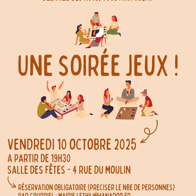 Soirée jeux Thil-en-Vexin 10 10 25