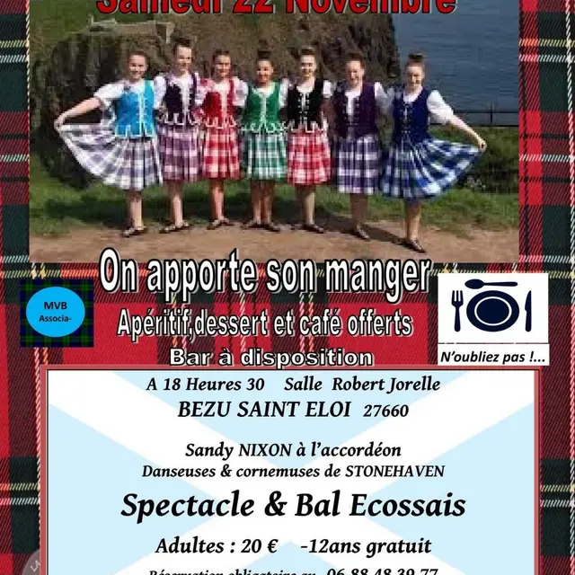 Spectacle et bal écossais Bézu-Saint-Éloi 22 11 25