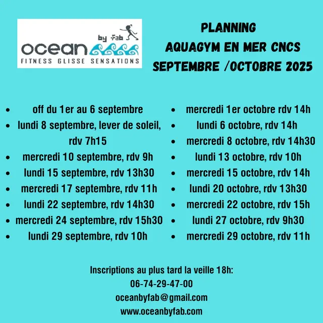 aquagym en mer