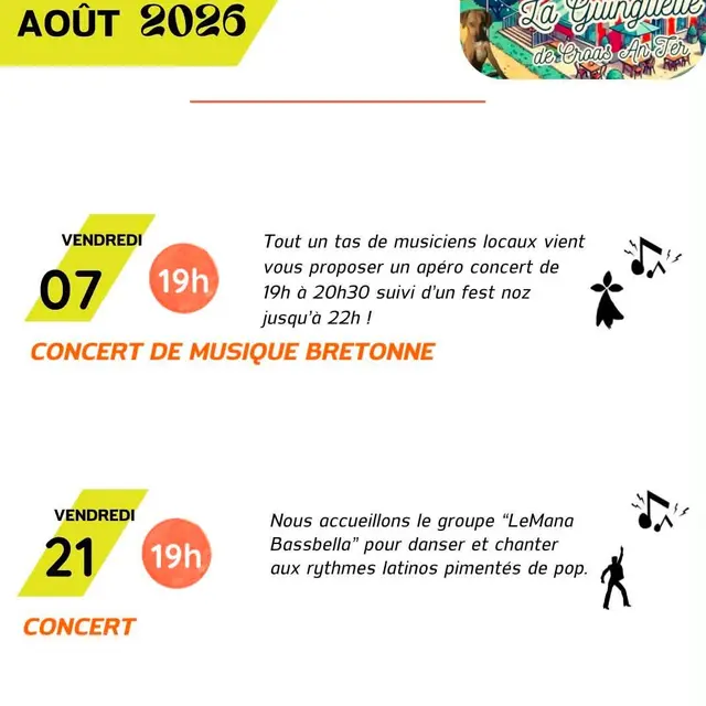 Programme Août