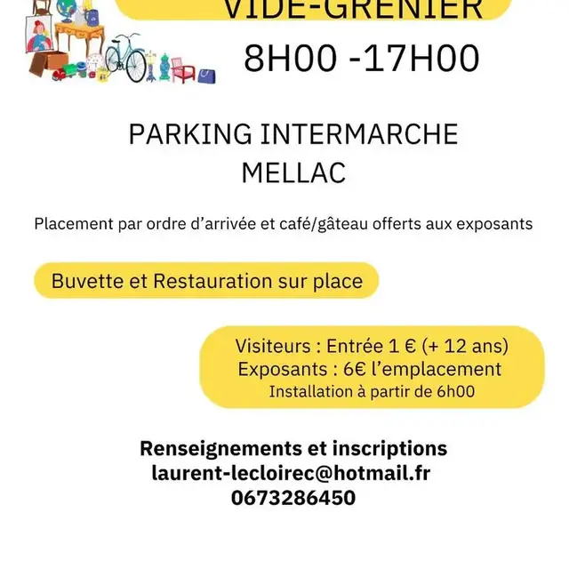 Affiche vide grenier mellac