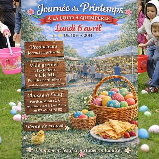 Vide grenier + chasse à l'oeufs