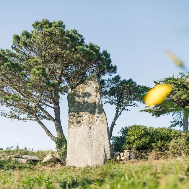Menhir du Reun à Treffiagat