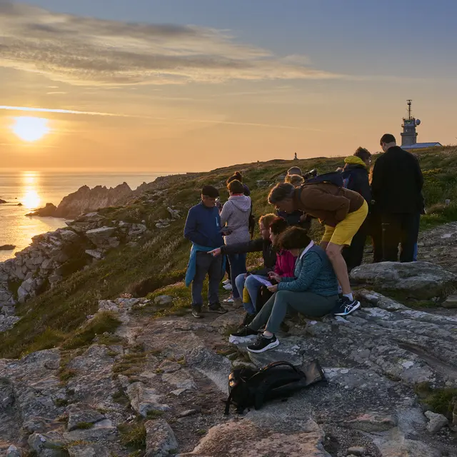 coucher de soleil à la pointe du Raz